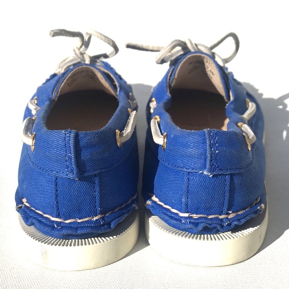 Sperry TopSider JCrew Boat Royal Blue 8 shoes j crew deck - Picture 6 of 9